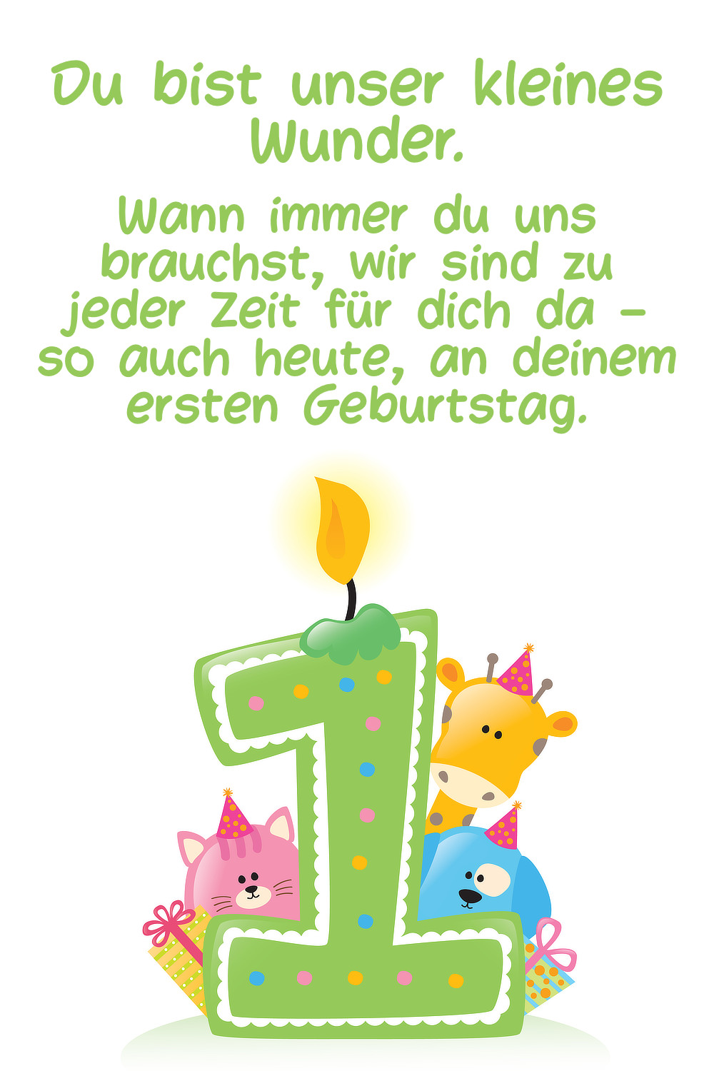 Spr che Und Gl ckw nsche Zum 1 Geburtstag