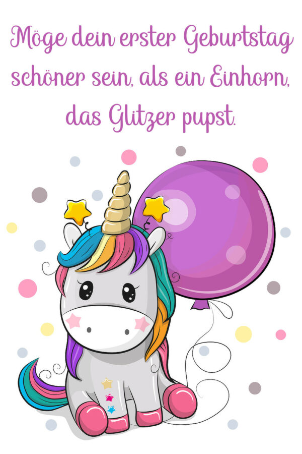 Sprüche und Glückwünsche zum 1. Geburtstag