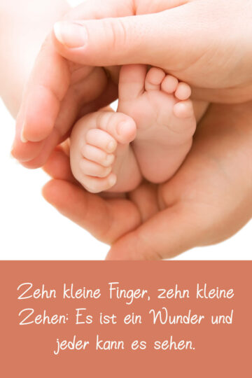 Die schönsten Sprüche und Glückwünsche zur Geburt